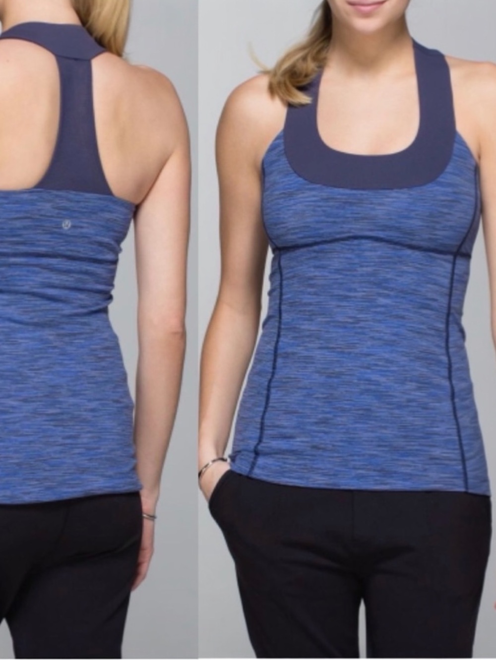 Lululemon Scoop Neck Tank Luon – Space Cadet Blue – Sz 8